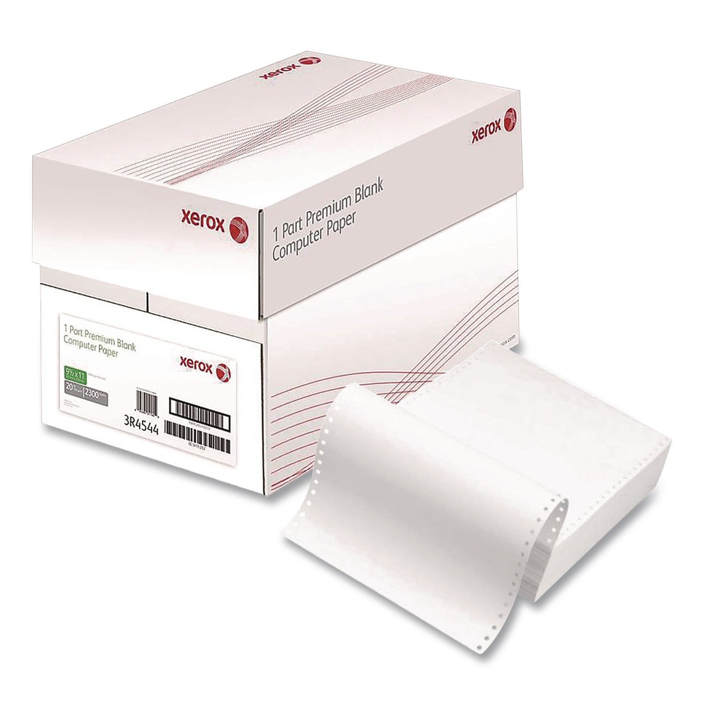 xerox™ Premium Continuous Print Computer Paper, 1-Part, 92 Bright, 20 lb Bond Weight, 9.5 x 11, 2,300/Carton (XER266841)