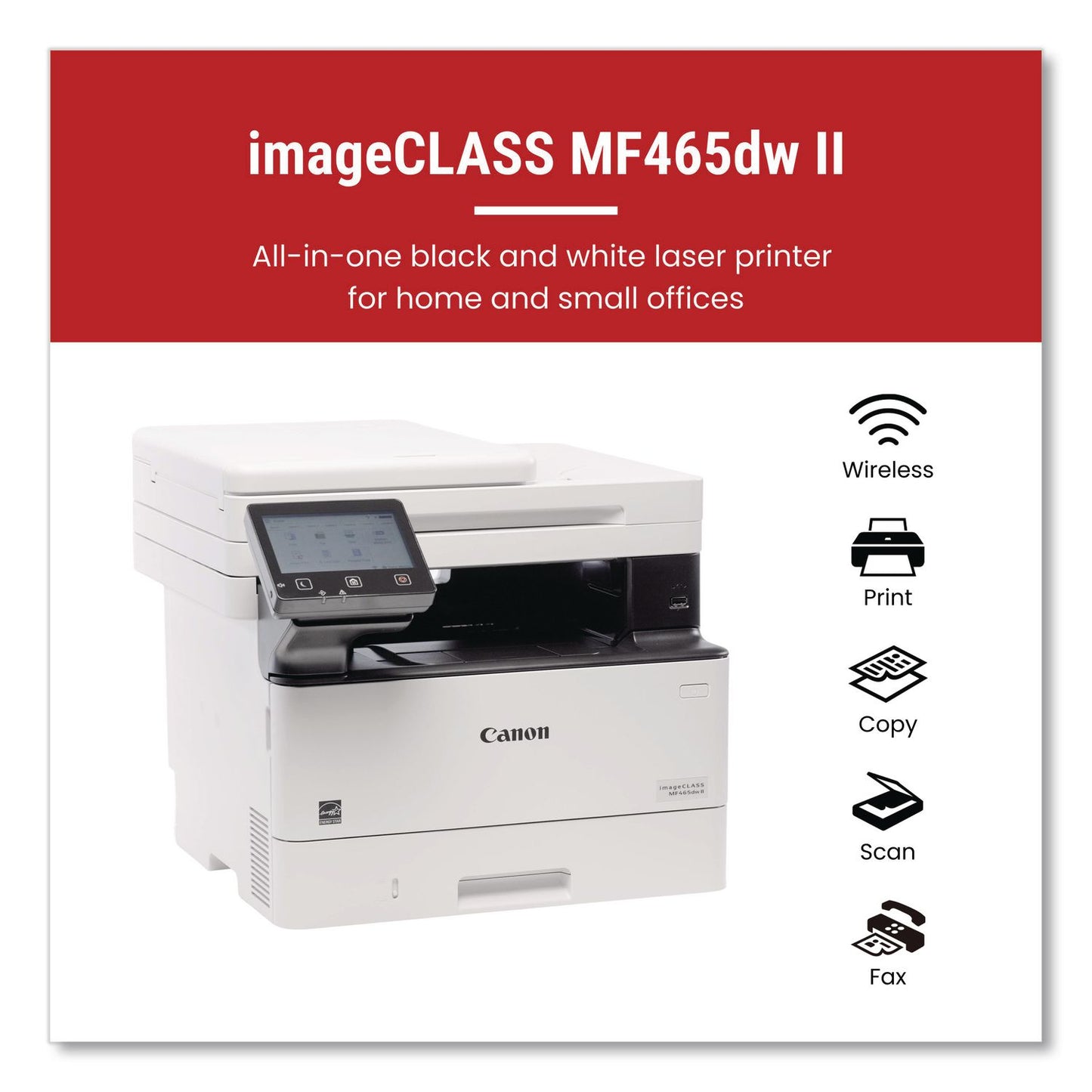Canon® imageCLASS MF465dw II Laser Printer, Copy/Fax/Print/Scan (CNM7188C006)