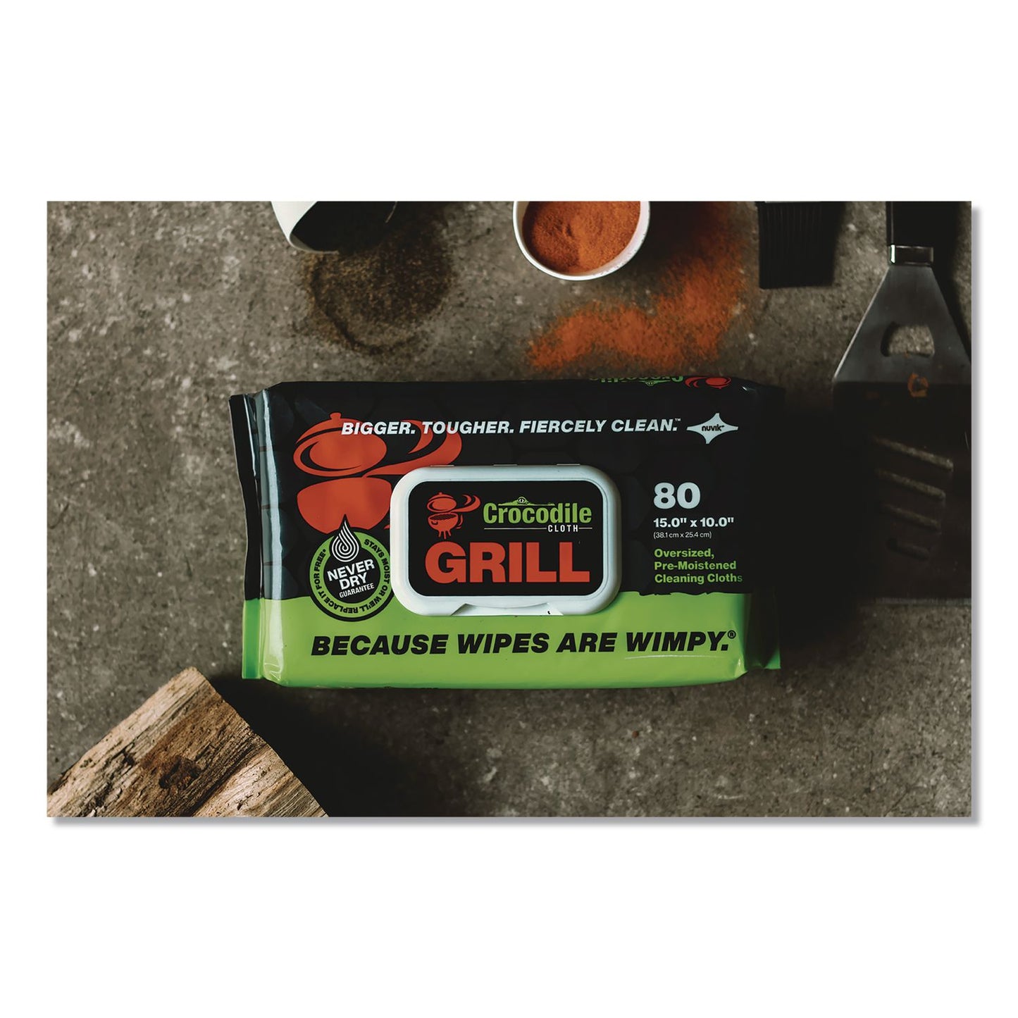 Crocodile Cloth® Grill Cleaning Cloths, 10 x 15, White, 80/Pack (DIL6600080)