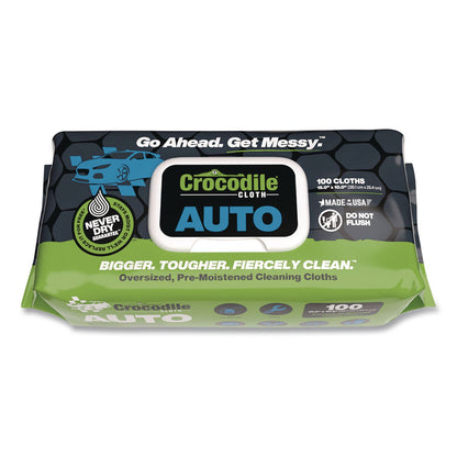 Crocodile Cloth® Auto Cleaning Cloths, 10 x 15, White, 100/Pack (DIL6930100)