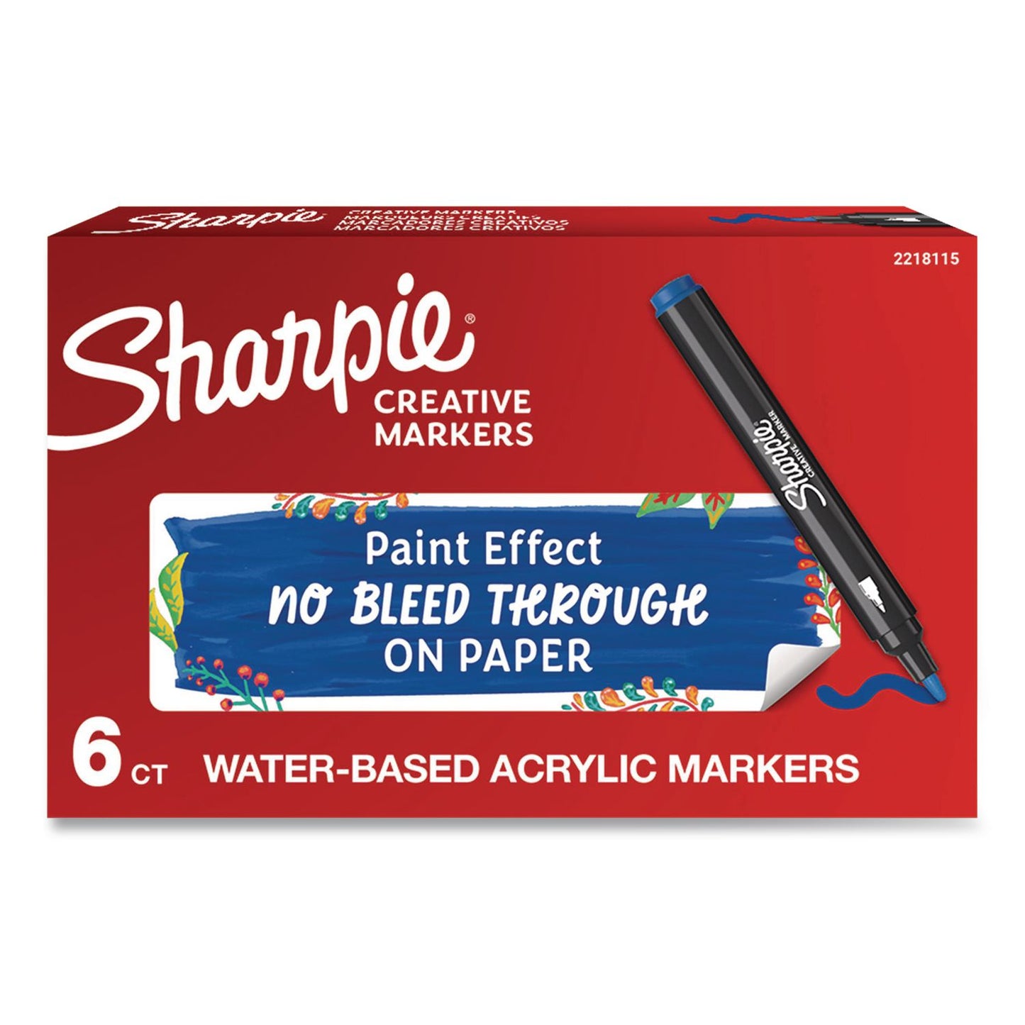Sharpie® Creative Markers, Bullet Tip, Parang, 6/Pack (SAN2218115)