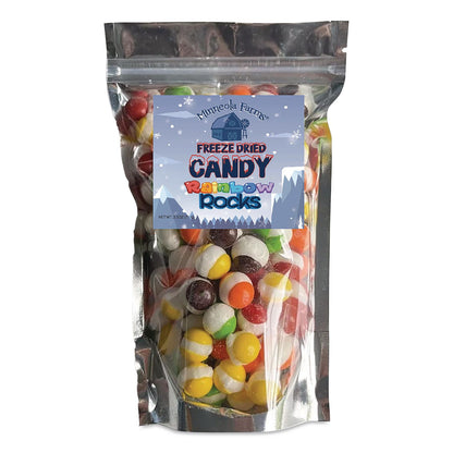 Office Snax® Freeze Dried Candy, Rainbow Rocks, Assorted Fruit, 1.87 lb Bag, 12/Carton (OFX00645)