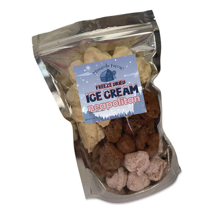 Office Snax® Freeze Dried Ice Cream, Neapolitan, 0.75 lb Bag, 12/Carton (OFX00643)