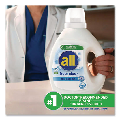 all® Free Clear HE Laundry Detergent, 118 oz Bottle, 4/Carton (DIA47463)