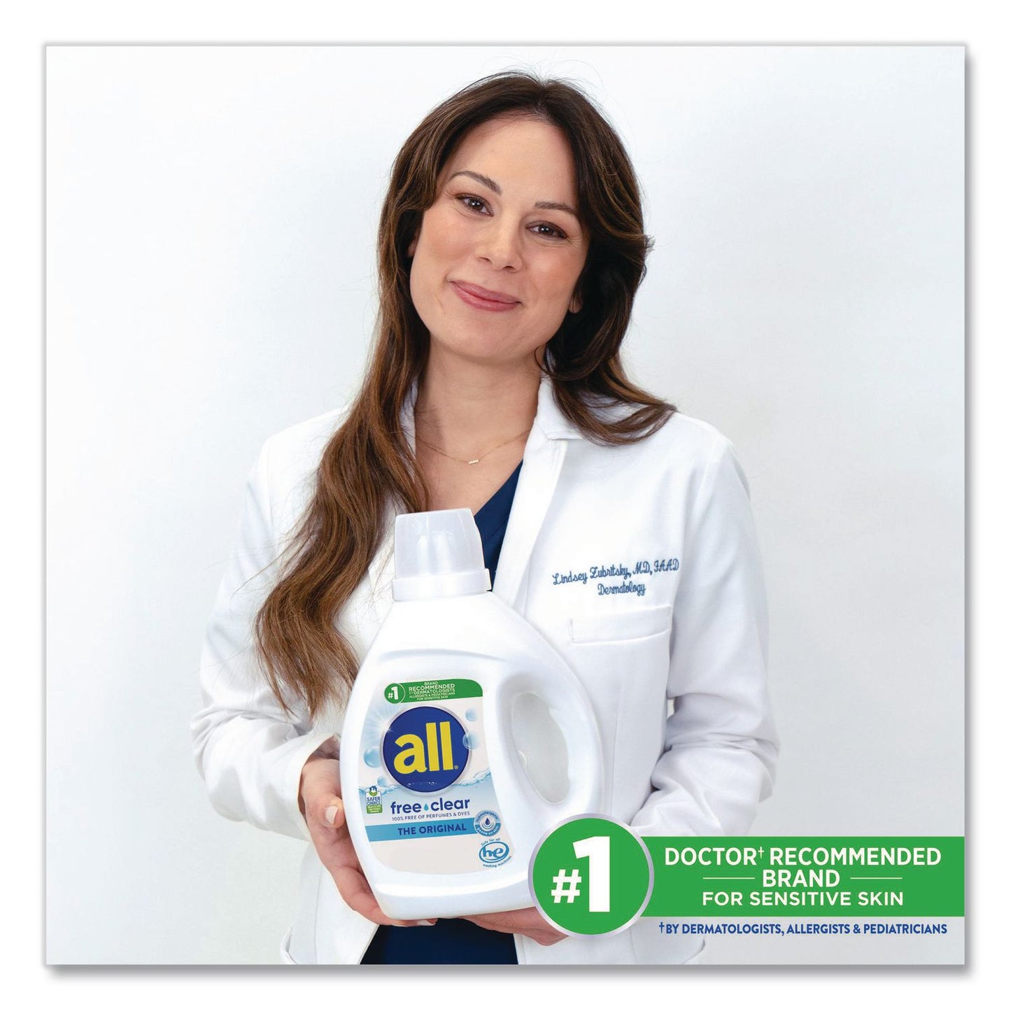 all® Free Clear HE Laundry Detergent, 118 oz Bottle, 4/Carton (DIA47463)