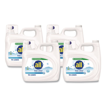 all® Free Clear HE Laundry Detergent, 118 oz Bottle, 4/Carton (DIA47463)