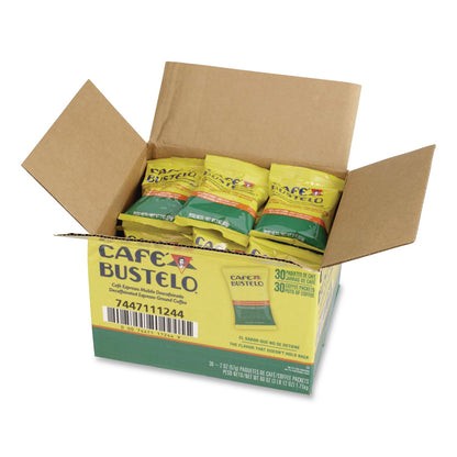 Café Bustelo Decaffeinated Espresso Ground Coffee, 2 oz Fraction Pack, 30/Carton (FOL11244)