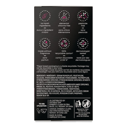 Kotex® Balance Daily Wrapped Panty Liners, Light Absorbency, 50/Pack, 8 Packs/Carton (KCM42489)