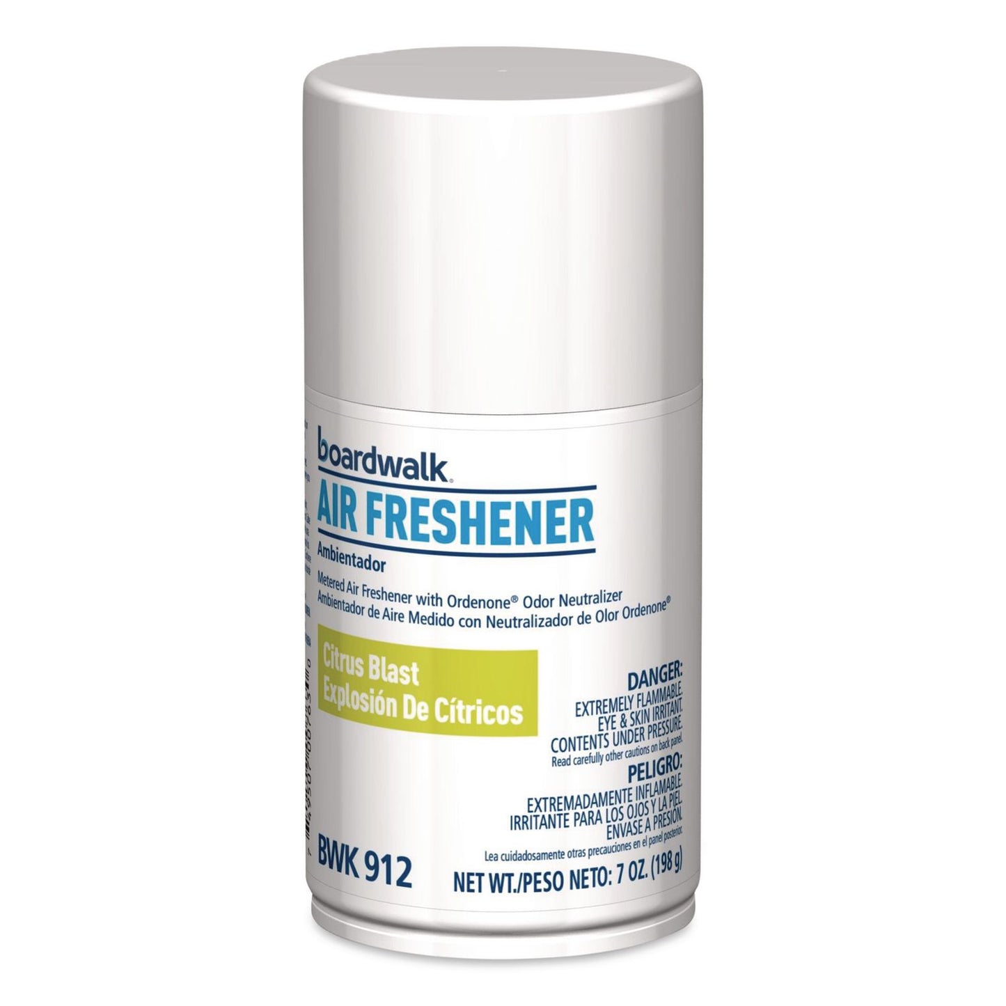 Boardwalk® Metered Air Freshener Refill, Citrus, 7 oz Aerosol Can, 6/Carton (BWK912)