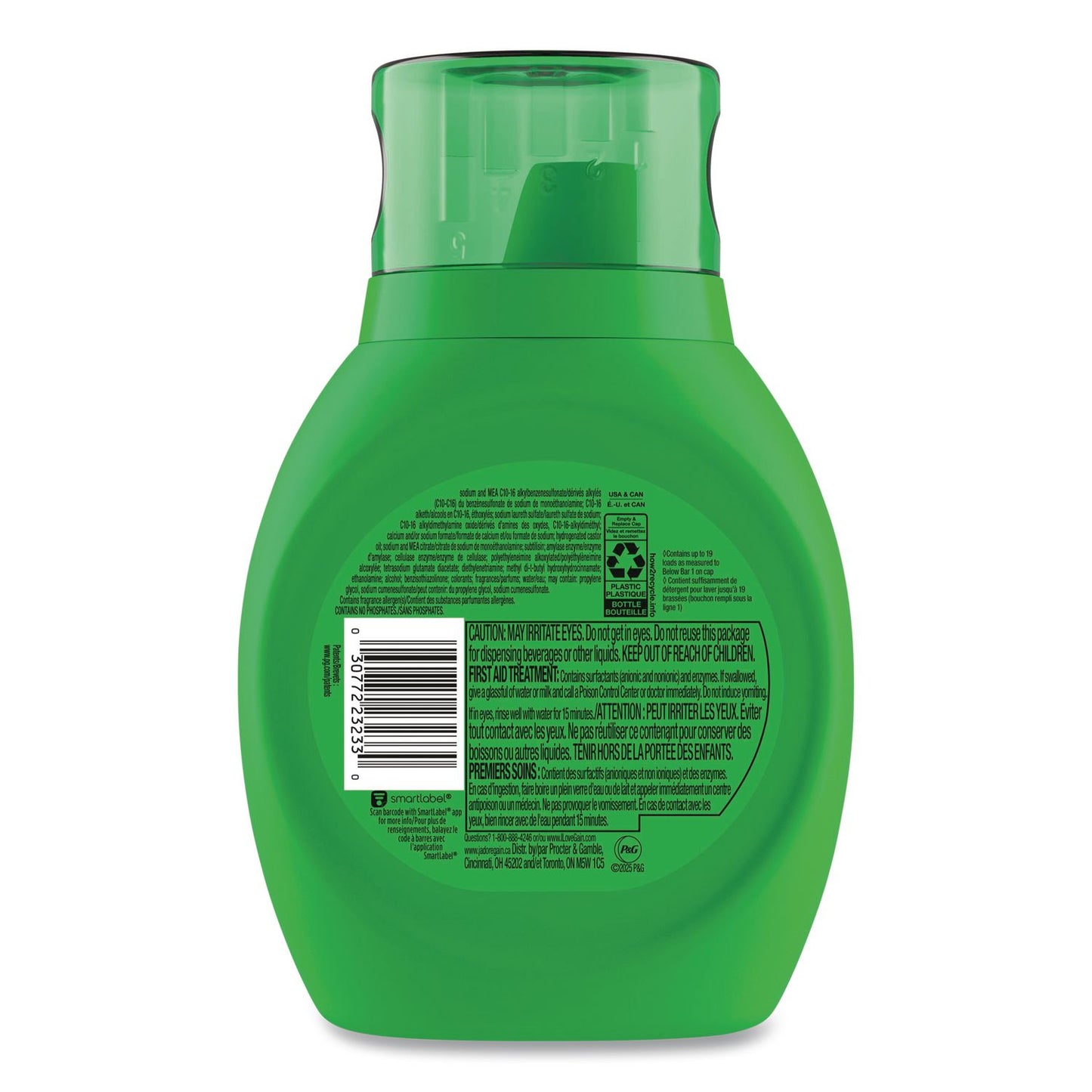 Gain® Liquid Laundry Detergent, Gain Original Scent, 25 oz Bottle, 6/Carton (PGC23233CT)