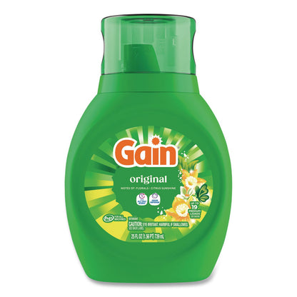 Gain® Liquid Laundry Detergent, Gain Original Scent, 25 oz Bottle, 6/Carton (PGC23233CT)