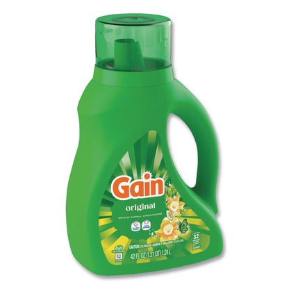 Gain® Liquid Laundry Detergent, Gain Original Scent, 46 oz Bottle, 6/Carton (PGC22578)
