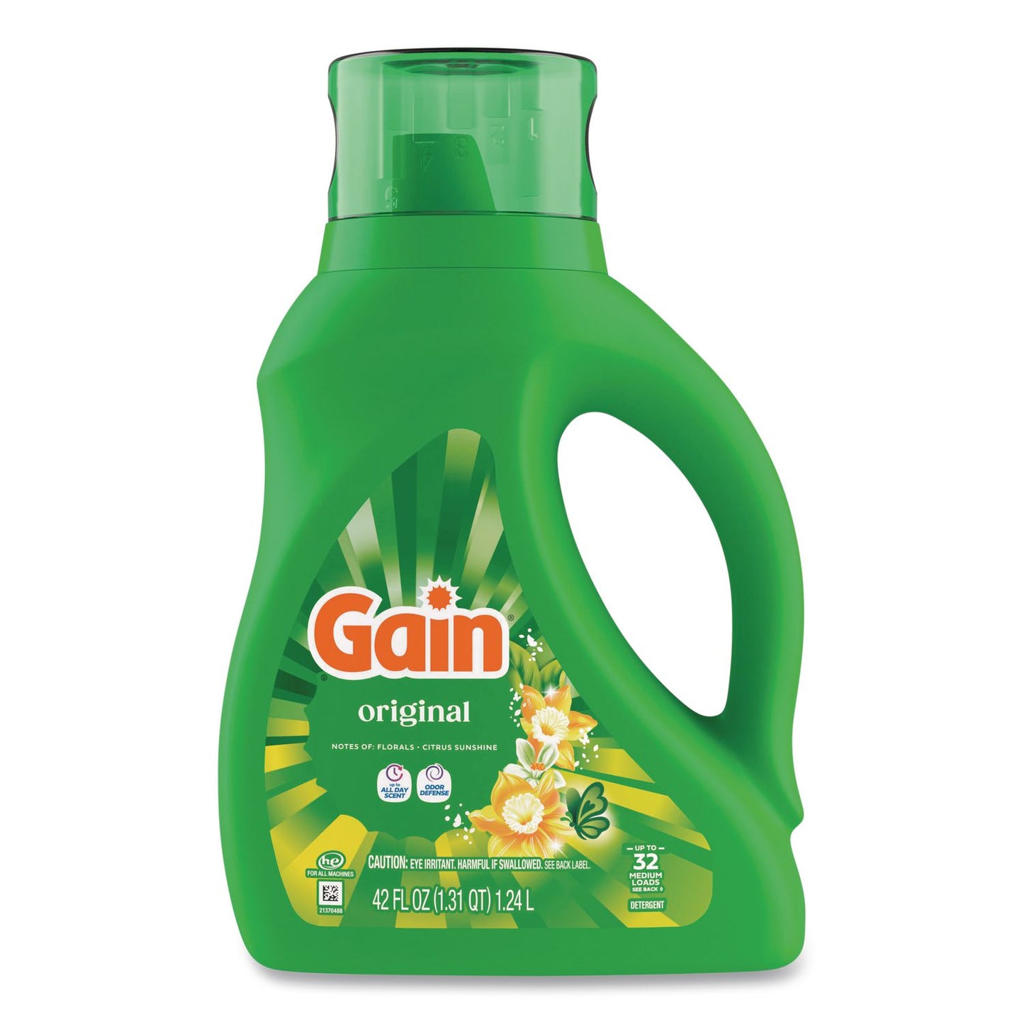 Gain® Liquid Laundry Detergent, Gain Original Scent, 46 oz Bottle, 6/Carton (PGC22578)