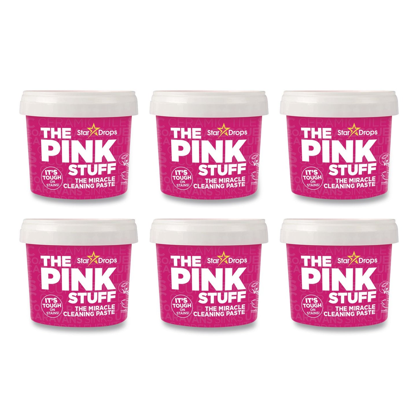 The Pink Stuff Miracle Cleaning Paste, Floral Scent, 17.6 oz Jar, 6/Carton (RST823781CT)