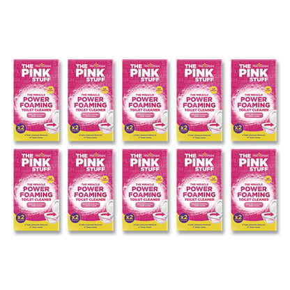The Pink Stuff Miracle Foaming Toilet Powder, Fruity Scent, 3.5 oz Packet, 2 Packets/Box, 10 Boxes/Carton (RST824996CT)