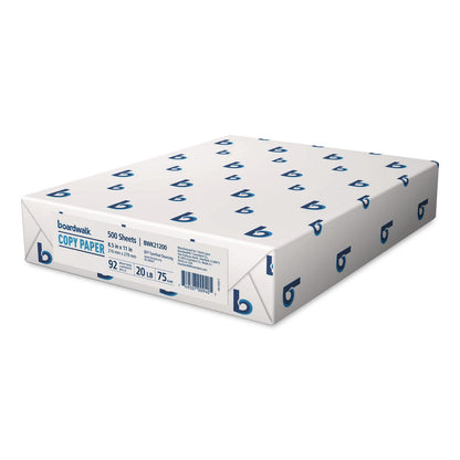 Boardwalk® Convenience Carton Copy Paper, 92 Bright, 20 lb Bond Weight, 8.5 x 11, White, 500 Sheets/Ream, 5 Reams/Carton (BWK11289)