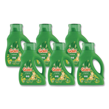 Gain® Liquid Laundry Detergent, Gain Original Scent, 46 oz Bottle, 6/Carton (PGC22578)