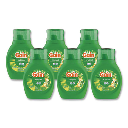 Gain® Liquid Laundry Detergent, Gain Original Scent, 25 oz Bottle, 6/Carton (PGC23233CT)