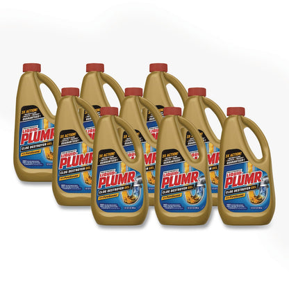 Liquid Plumr® Pro-Strength Full Clog Destroyer Plus PipeGuard, 32 oz Bottle, 9/Carton (CLO00243)