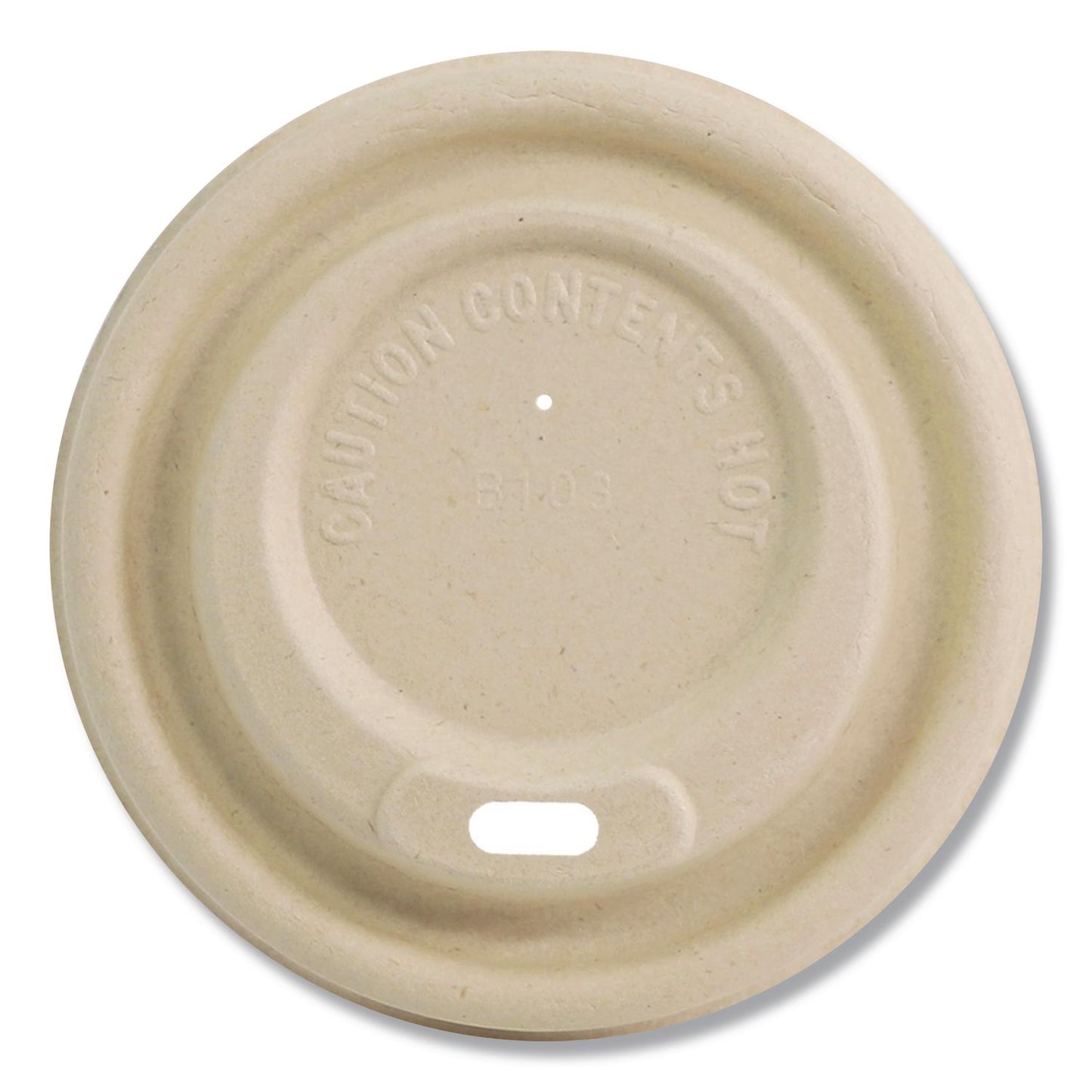 World Centric® Fiber Lids for Cups, Fits 10 to 20 oz Hot Cups, Natural, 1,000/Carton (WORCULFB12GNLF)