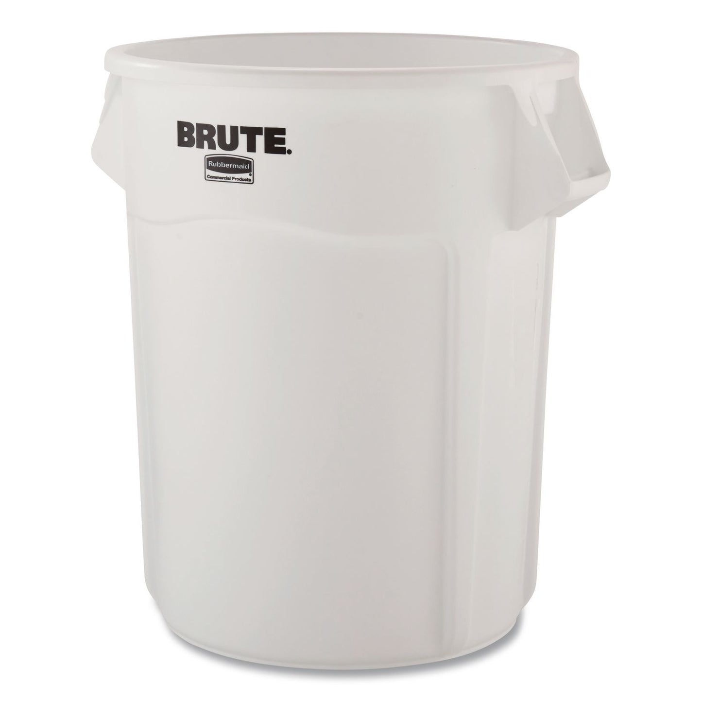 Rubbermaid® Commercial Vented Round Brute Container, 44 gal, Plastic, White, 4/Carton (RCP1779740)