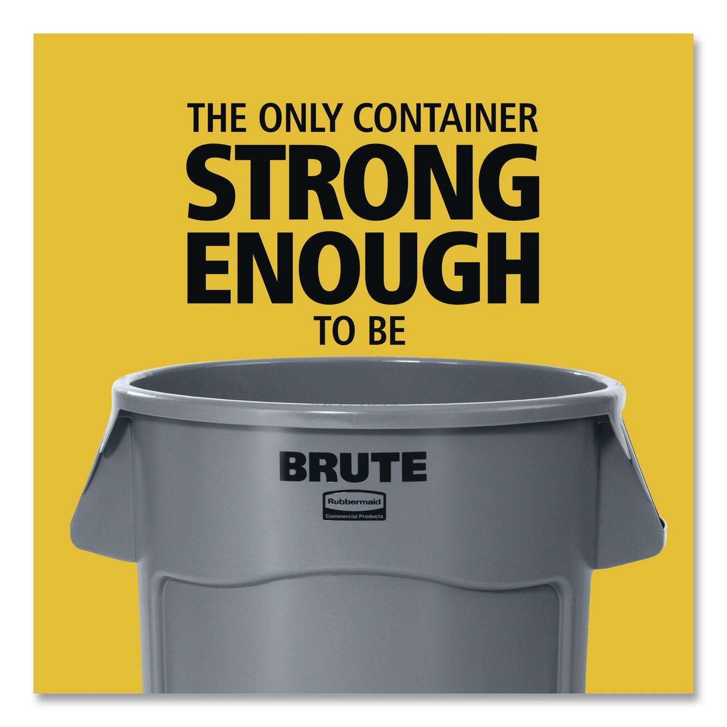 Rubbermaid® Commercial Vented Round Brute Container, 44 gal, Plastic, White, 4/Carton (RCP1779740)