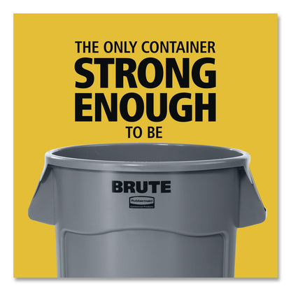 Rubbermaid® Commercial Vented Round Brute Container, 44 gal, Plastic, White, 4/Carton (RCP1779740)
