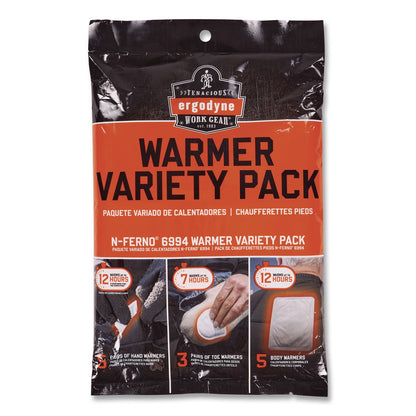ergodyne® N-Ferno 6981 Winter Warming Kit, Large, Lime/Orange/Navy (EGO16984)