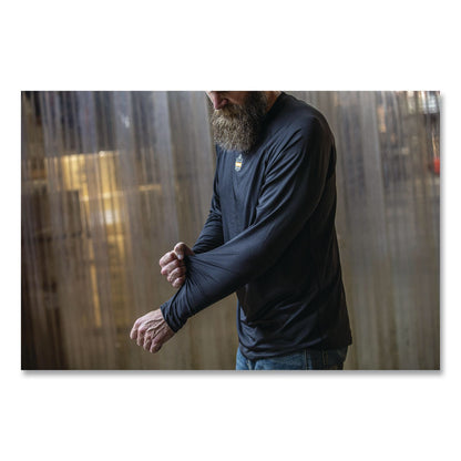 ergodyne® N-Ferno 6435 Midweight Long Sleeve Base Layer Shirt, 5X-Large, Black (EGO40209)