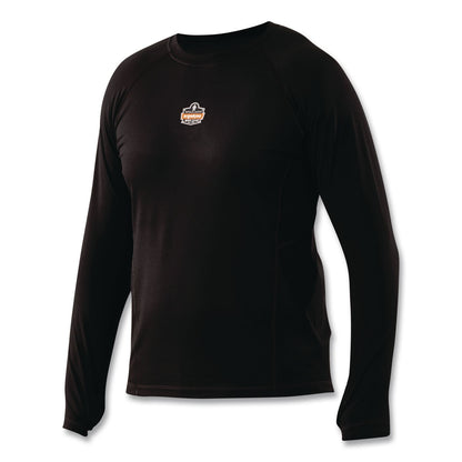 ergodyne® N-Ferno 6435 Midweight Long Sleeve Base Layer Shirt, 5X-Large, Black (EGO40209)