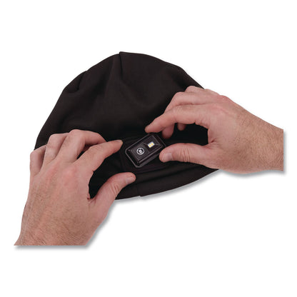ergodyne® N-Ferno 6801 Winter Skull Cap with LED Rechargeable Light, Fleece, One Size Fits Most, Black (EGO16792)