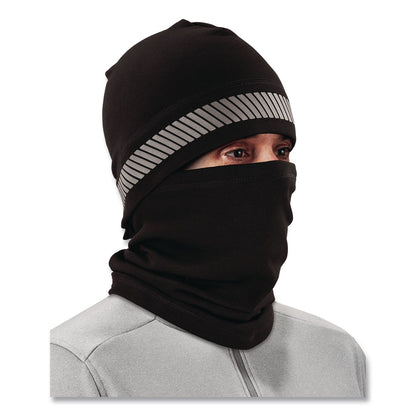 ergodyne® N-Ferno 6831 Reflective Balaclava Face Mask 3-in-1, Polyester, One Size Fits Most, Black (EGO16861)