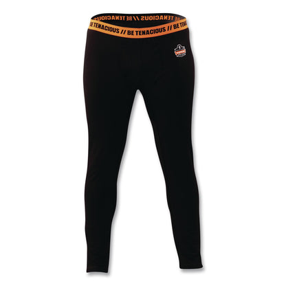ergodyne® N-Ferno 6480 Midweight Base Layer Pants, Small, Black (EGO40802)