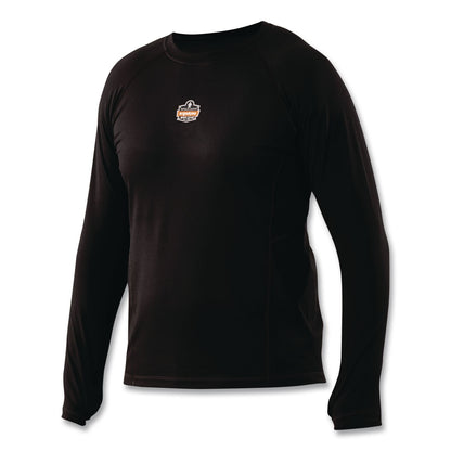 ergodyne® N-Ferno 6435 Midweight Long Sleeve Base Layer Shirt, 4X-Large, Black (EGO40208)