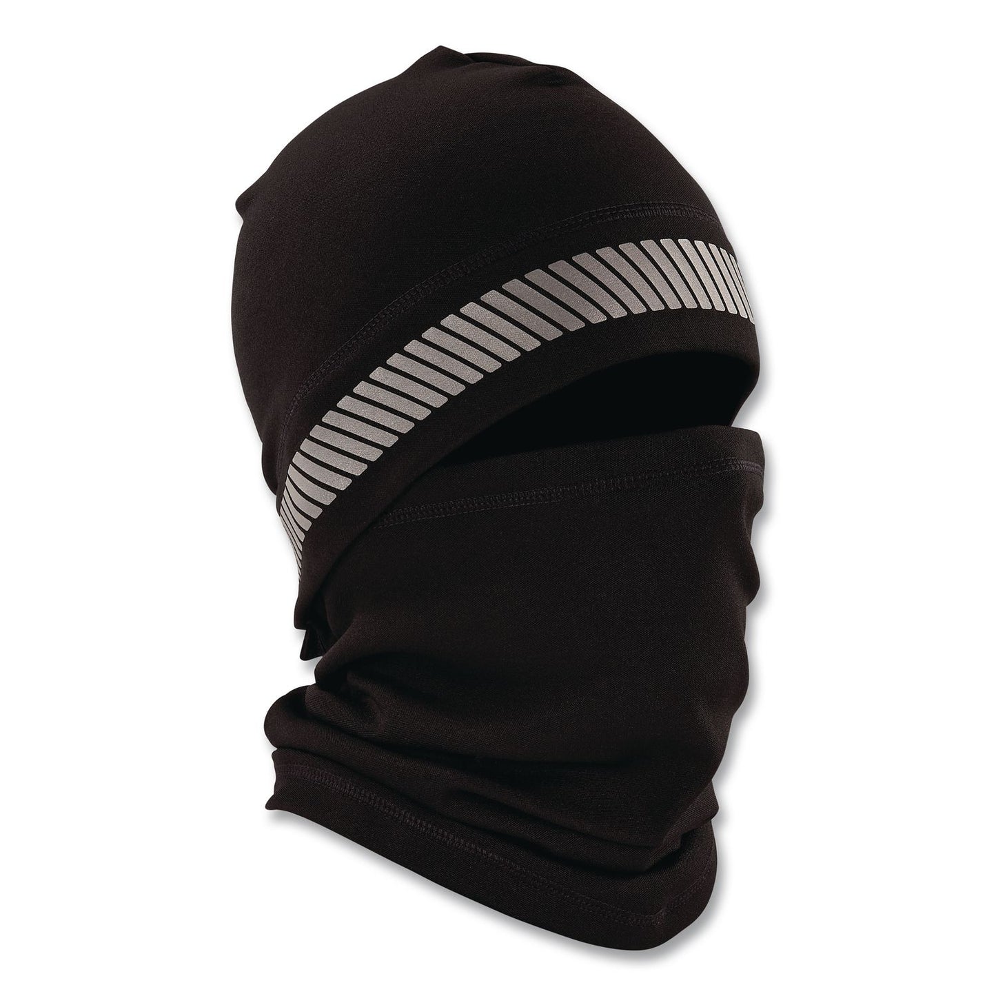ergodyne® N-Ferno 6831 Reflective Balaclava Face Mask 3-in-1, Polyester, One Size Fits Most, Black (EGO16861)