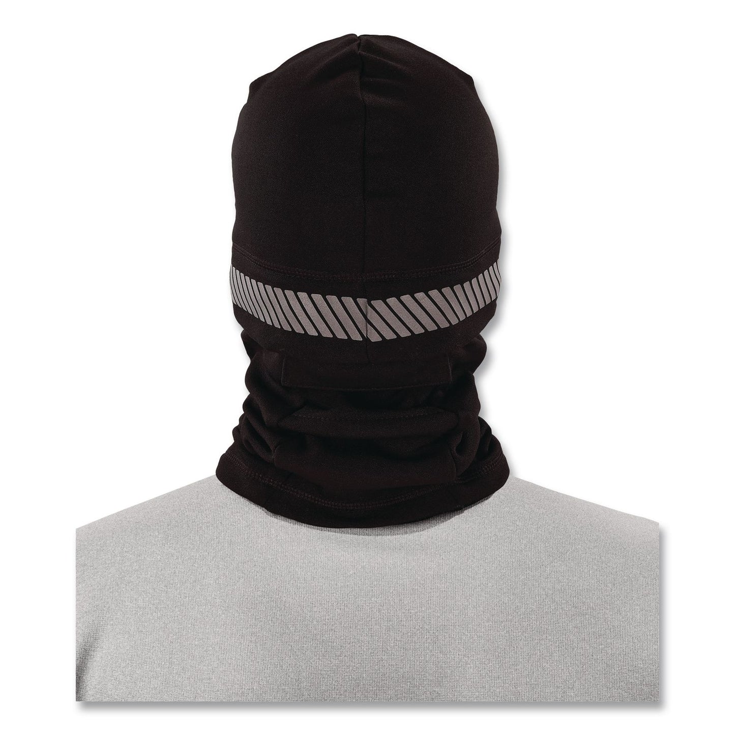 ergodyne® N-Ferno 6831 Reflective Balaclava Face Mask 3-in-1, Polyester, One Size Fits Most, Black (EGO16861)