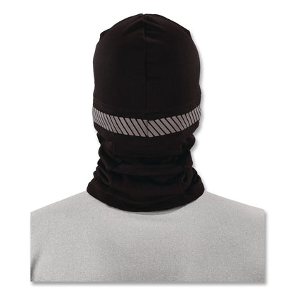 ergodyne® N-Ferno 6831 Reflective Balaclava Face Mask 3-in-1, Polyester, One Size Fits Most, Black (EGO16861)