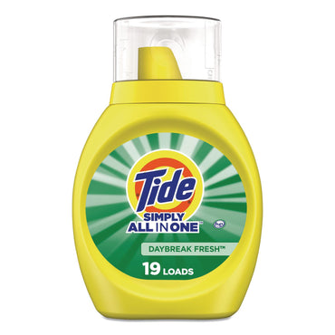 Tide® Simply All-In-One Liquid Laundry Detergent, Daybreak Fresh, 25 oz Bottle, 6/Carton (PGC90391)