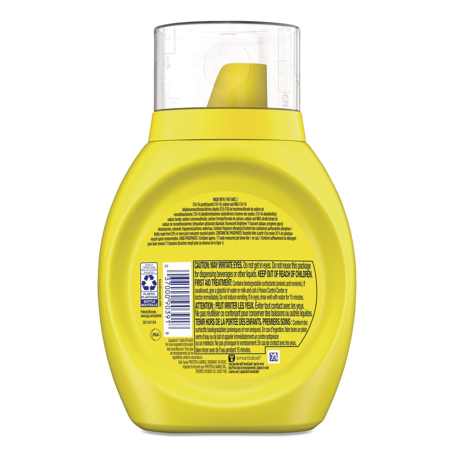 Tide® Simply All-In-One Liquid Laundry Detergent, Daybreak Fresh, 25 oz Bottle, 6/Carton (PGC90391)