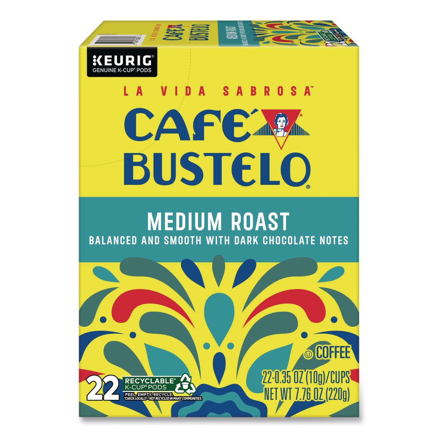 Café Bustelo Medium Roast K-Cups, 22/Box (GMT2861)