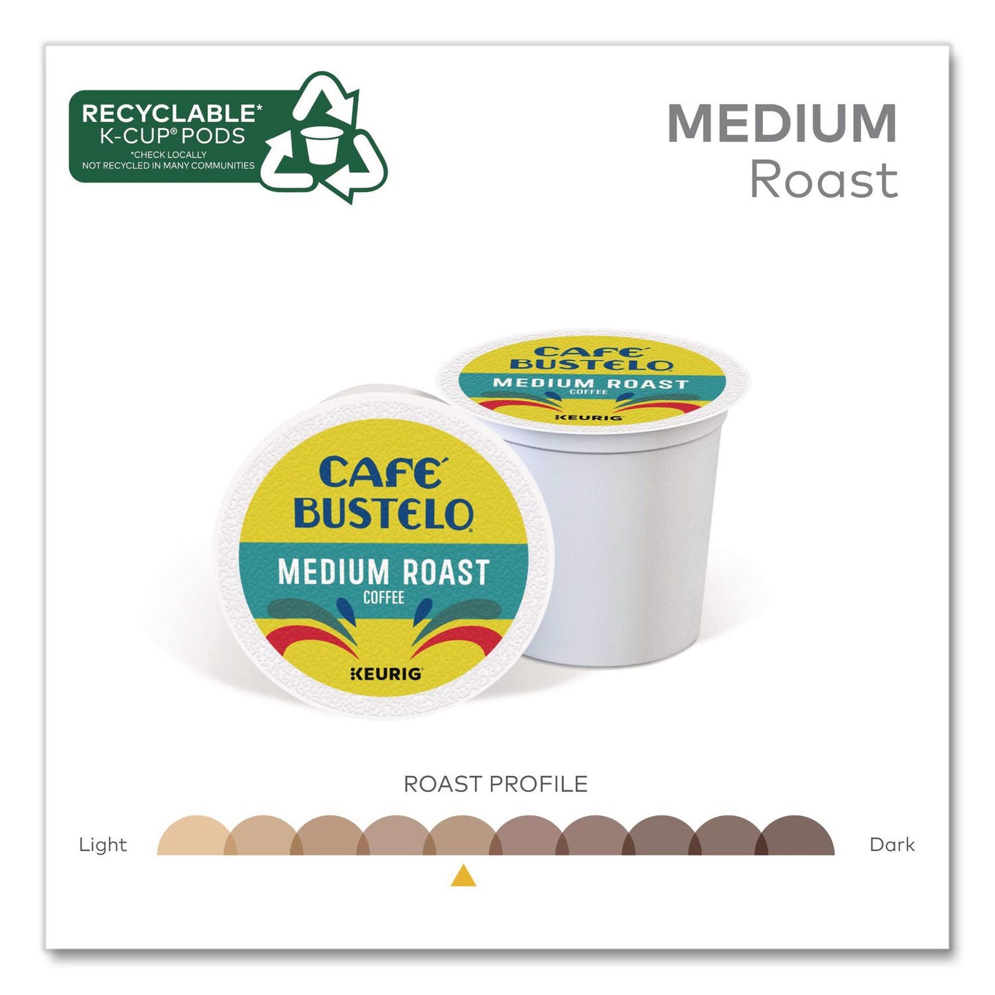 Café Bustelo Medium Roast K-Cups, 22/Box (GMT2861)