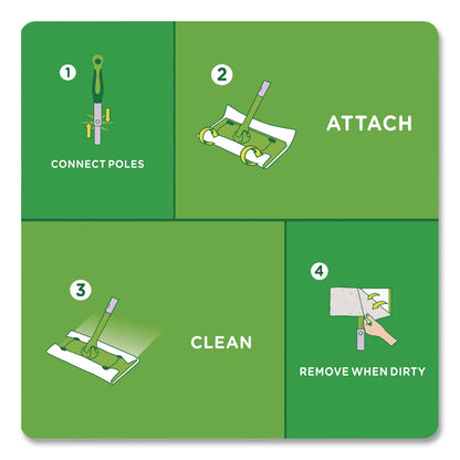 Swiffer® Dry Refill Cloths, 1-Ply, 10.4" x 8", White, 52/Pack (PGC81216PK)