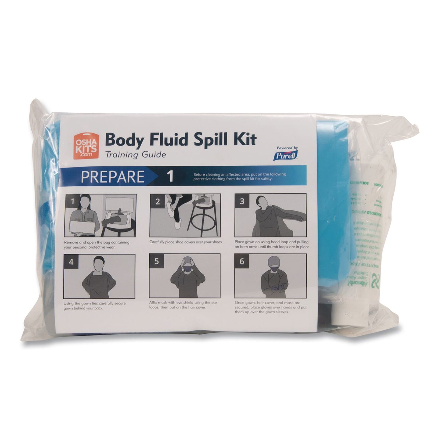 PURELL® Body Fluid Spill Kit Refill, 16 Pieces (GOJ384102RFLEA)