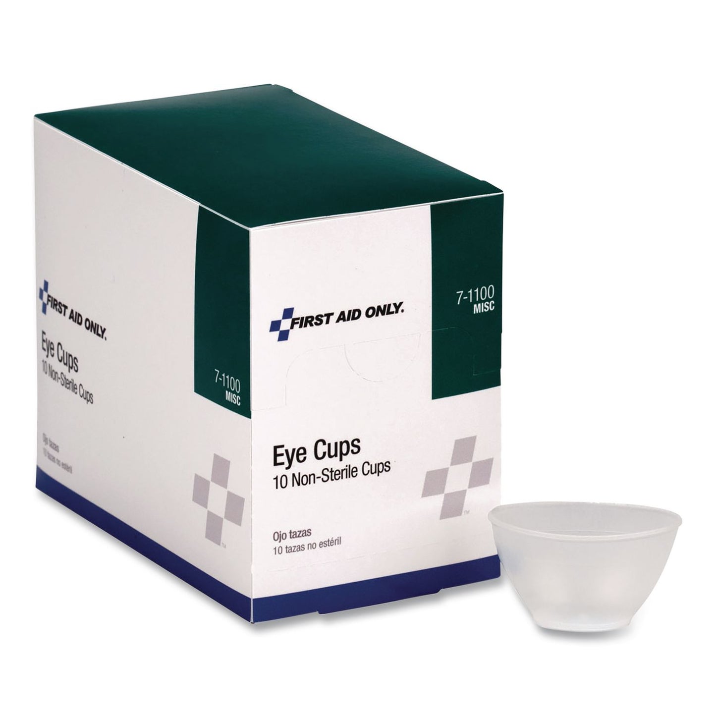 First Aid Only™ Non-Sterile Eye Cups, 10/Box (FAO71100)
