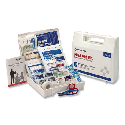 First Aid Only™ Office First Aid Kit for 10 People, 62 Pieces, Plastic Case (FAO222U)