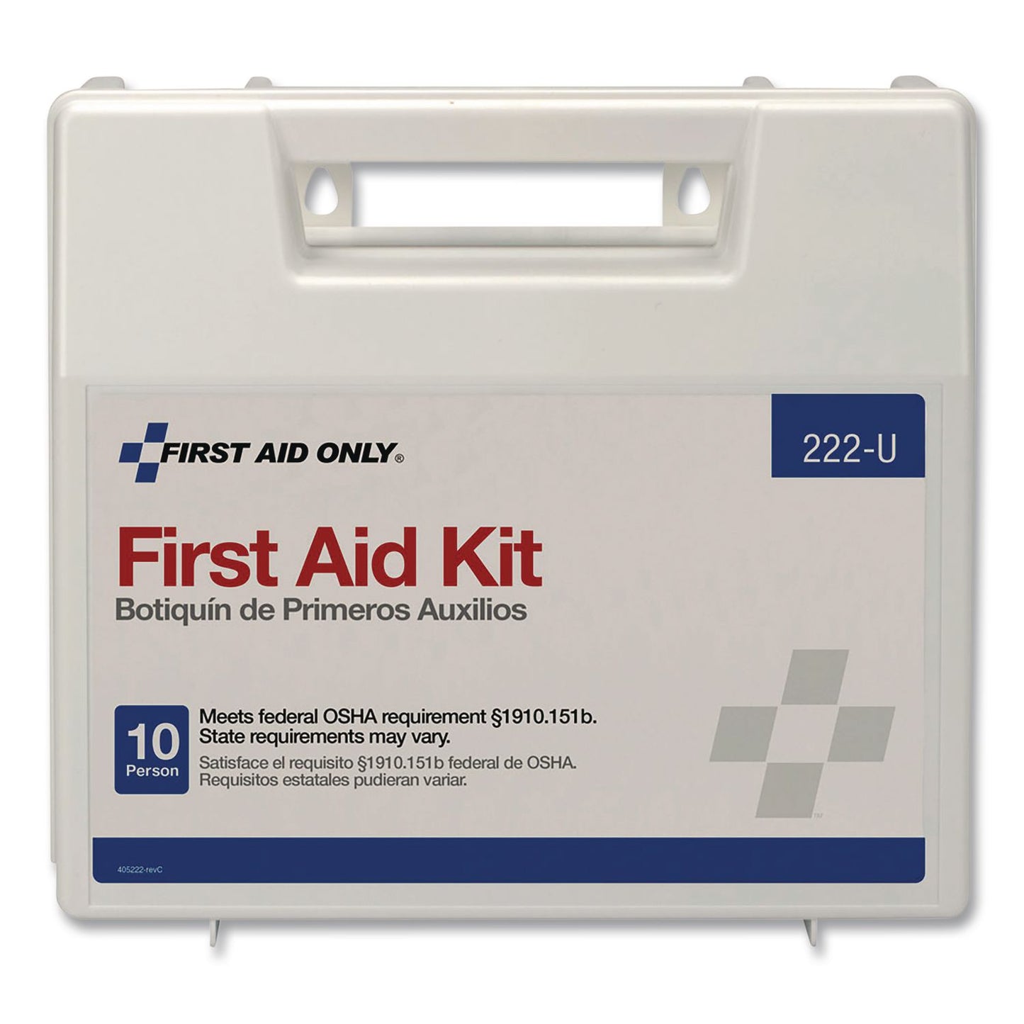 First Aid Only™ Office First Aid Kit for 10 People, 62 Pieces, Plastic Case (FAO222U)