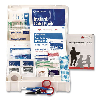 First Aid Only™ Office First Aid Kit for 10 People, 62 Pieces, Plastic Case (FAO222U)