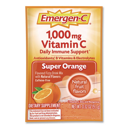 Emergen-C® Vitamin C Drink Mix, 1,000 mg Vitamin C, Super Orange, 60/Pack (EMN130213)