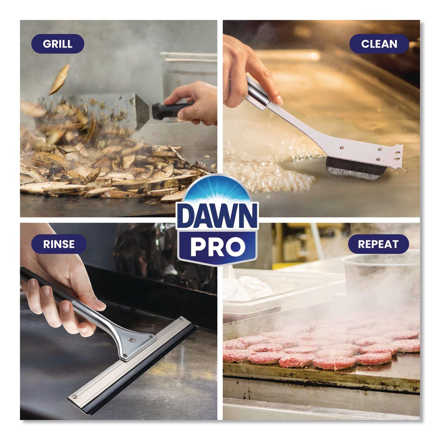 DAWN PRO Hi-Temp Grill and Griddle Cleaner, 32 oz Bottle, 6/Carton (PGC26520)