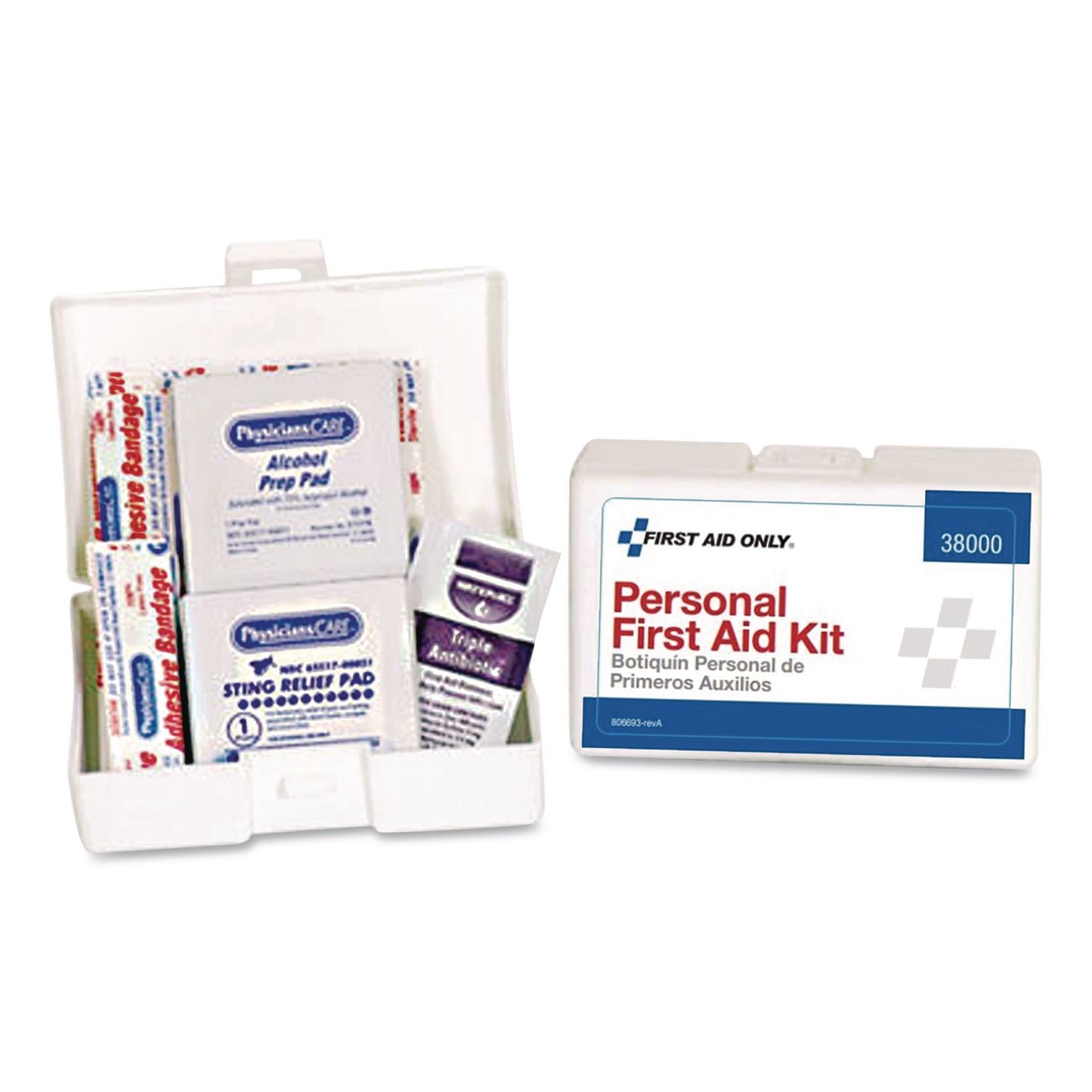 First Aid Only™ Personal First Aid Kit, 37 Pieces, Plastic Case (FAOACM38000)